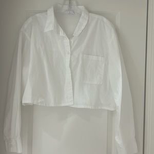 NWOT Cotton on cropped button down shirt